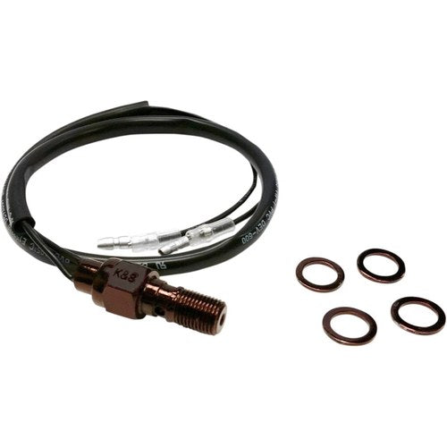 K&S Technologies Hydraulic Brake Light Switch - 3/8" Black | 12-0020B