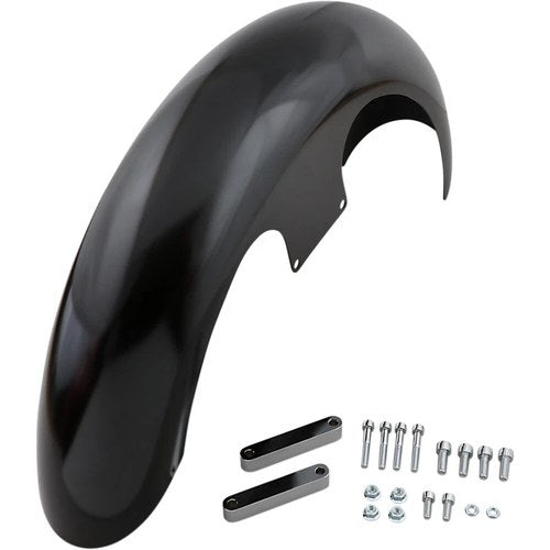 Klock Werks Slicer Front Fender - Black - Steel - 21" | KW05-01-0461