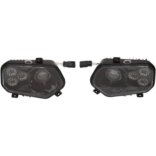 Moose Utility Division LED Headlight - RZR800/900 - Black | 100-3355-PU