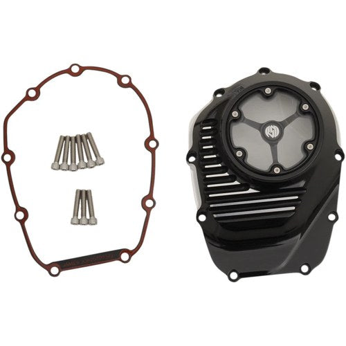 Roland Sands Design Cam Cover Clarity Contrast Cut 17+M8 | 0177-2065-BM