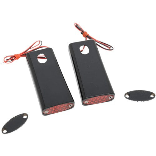 Pro-One Performance Strut LED Marker Light - Black/Red | 909108BR