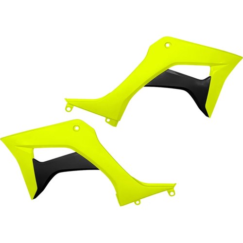 UFO Radiator Shroud - Florescent Yellow - Honda | HO05600-DFLU