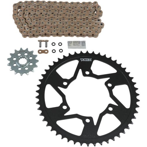 Vortex Steel Chain Kit - Gold - Yamaha YZF-R6/S - '03-'09 | CKG6317
