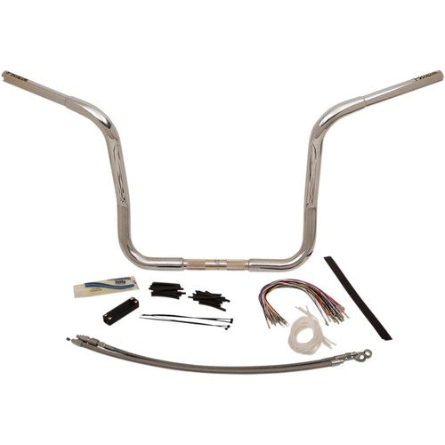 Fat Baggers Chrome 14" Rounded Top Handlebar Kit | 909414