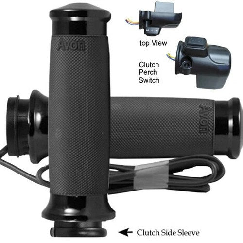 Avon Custom Contour Fbw Heated Grips 15-Up Fltr Black | CC-86-AN-FLY-RH