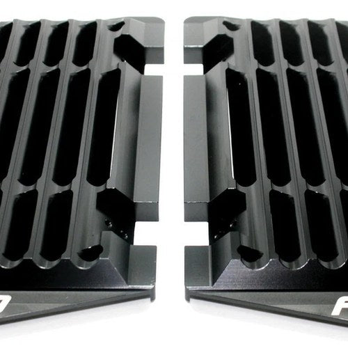 Flo Motorsports High Flow Radiator Braces, Black | FLO751BLK