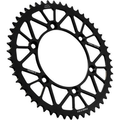 JT Sprockets Rear Racelite Sprocket Alum 51T-520 Blk Kaw/Suz | JTA808.51BLK