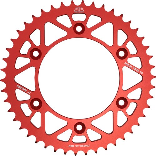 JT Sprockets Rear Racelite Sprocket Alum 53T-520 Red Beta/Hon | JTA210.53RED