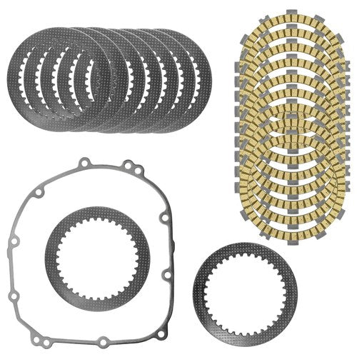 Clutch Friction Steel Plates Gasket Kit for Kawasaki Ninja 1000 ZX1000 2016-2019