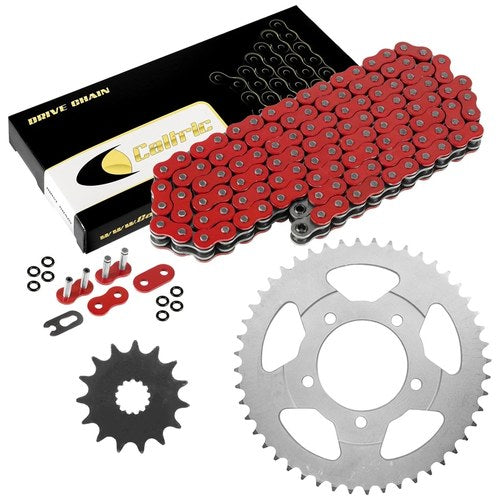 Red O-Ring Drive Chain & Sprocket Kit for Suzuki GSX650F GSX650Fa Katana 08-16
