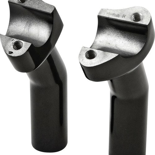 HardDrive Forged Pullback Handlebar Risers 4-1/2in Rise - Black | H57-6075BF-4.5