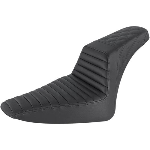 Saddlemen Step Up 2-Up Seat, Tuck and Roll/Lattice Stitched (Black) 812-26-176