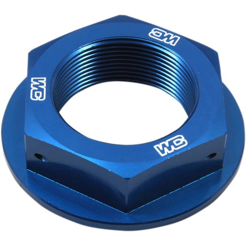 Works Connection Steering Stem Nut Yamaha (Blue) 24-360