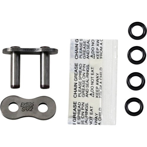 EK Chains 525 SRX2 Series Mlj QX-Ring Rivet Master Connecting Link (Natural)