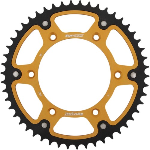 Supersprox Rear Stealth Sprocket Alu/Stl 50T-520 Gold | RST-990-50-GLD