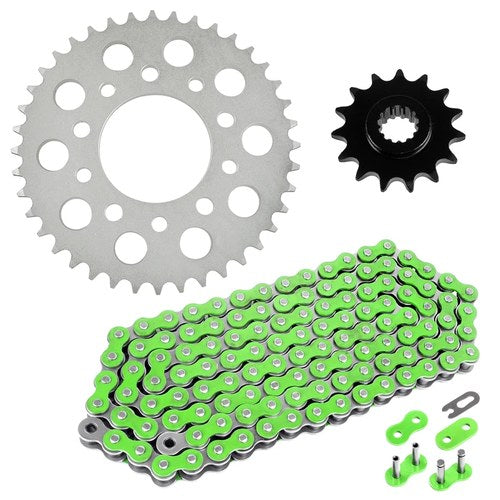 Green Drive Chain & Sprockets Kit fits Honda CB500 1994 1995 1996 1997 1998-2003