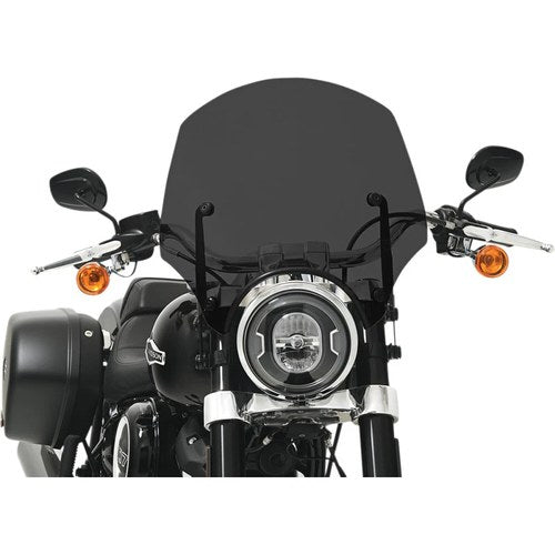 Memphis Shades El Paso Windshield 15" 9" Headlight Cutout (Black Smoke) MEP5265