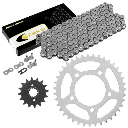 Drive Chain & Sprockets Kit for Suzuki GS500E GS500F GS500H 1994-2010 Steel