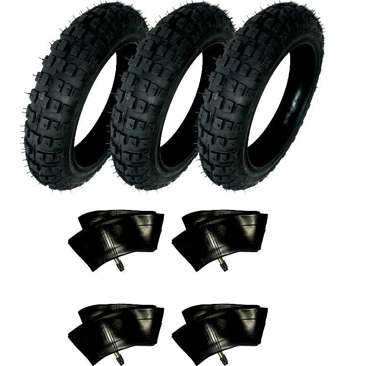 HD 3) Tires And 4) Tubes Straight Stem Size 2.50-10 2.50X10 For Yamaha TTR50E