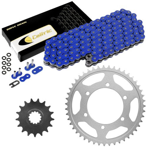 Caltric Blue O-Ring Drive Chain and Sprockets Kit for Yamaha R1 YZF-R1 2009-2014