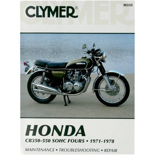 Clymer Physical Book for Honda CB350F CB400F CB500 CB550 and CB550F | M332