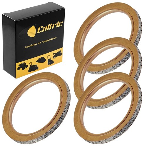 4 Exhaust Muffler Pipe Gaskets for Suzuki GSX-R750R 1986 / GSX-R750 1988-1992