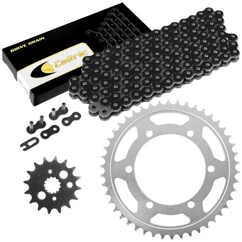 Black Drive Chain And Sprocket Kit for Kawasaki Vulcan 800 VN800A 1995 1996