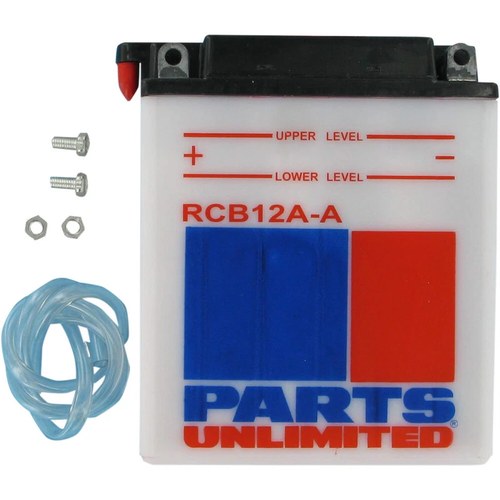 Parts Unlimited 12V Heavy-Duty Battery YB12A-A (RCB12A-A)