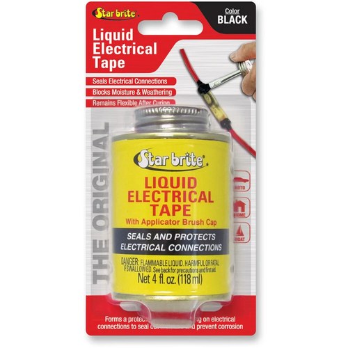 Star Tron Liquid Electrical Tape (LET) Black | 4 oz | 84104
