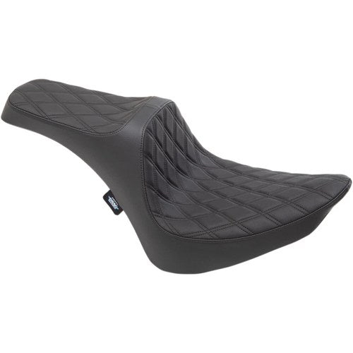 Drag Specialties Predator Iii Seat - Double Diamond - Vinyl (Black) 0802-1366
