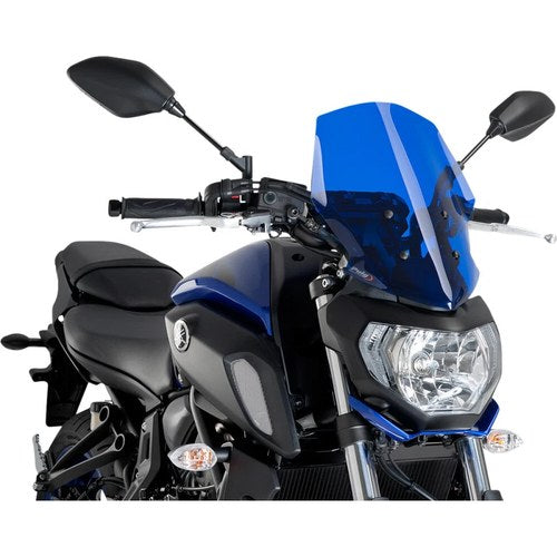 Puig Naked New Generation Windscreen - Yamaha (Blue) 9667A