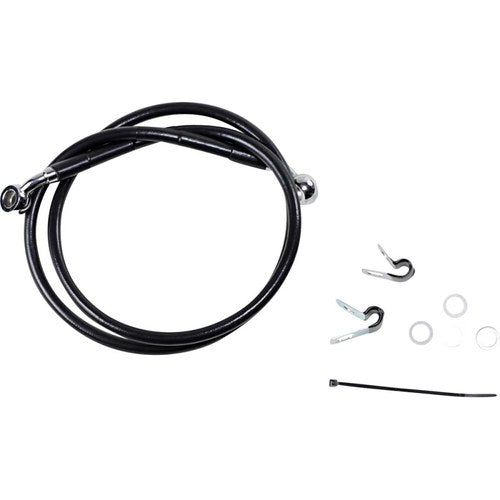 Drag Specialties Front Brake Line XL-C 04-13 Black | 660310-BLK