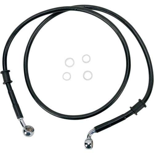 Drag Specialties Front Brake Line Fxst 08-10 Black | 680210BLK