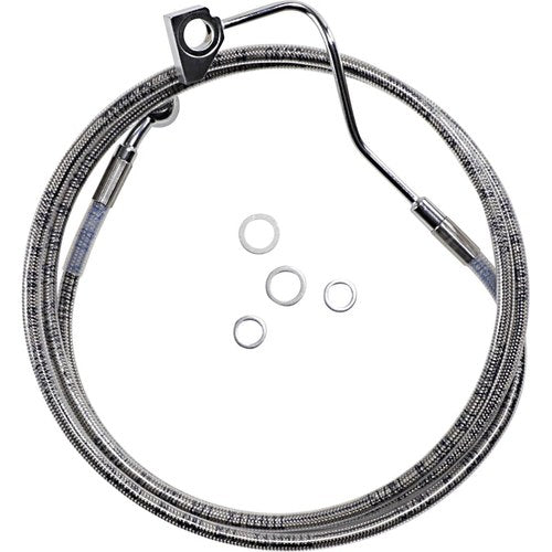 Drag Specialties +6" Brake Line Front Stainless Steel 14-5FL W/ABS | 614220-6