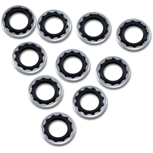 Drag Specialties Banjo Bolt Sealing Washers - 3/8"/10mm - 10 pack | 348014HC-3