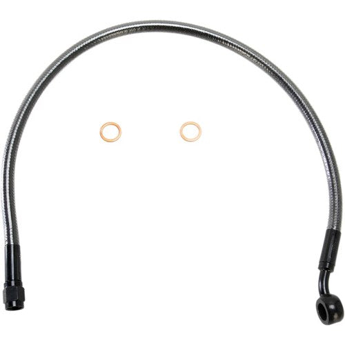 Magnum Black Pearl Upper Brake Line - ABS - 10mm/35 Degree - 19" | AS47119