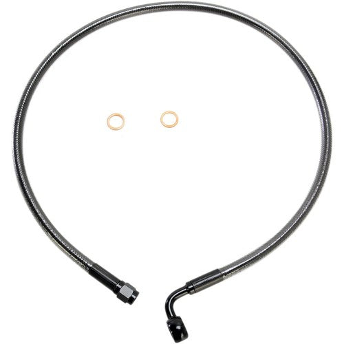 Magnum Black Pearl Front Brake Line - ABS - 90/10mm 28" | AS47228