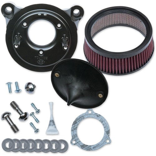 S&S Cycle Air Cleaner Stealth 08-17 Throttle By Wire (Black) 170-0301B