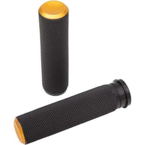 Arlen Ness Gold Knurled Grips for Tbw | 07-347