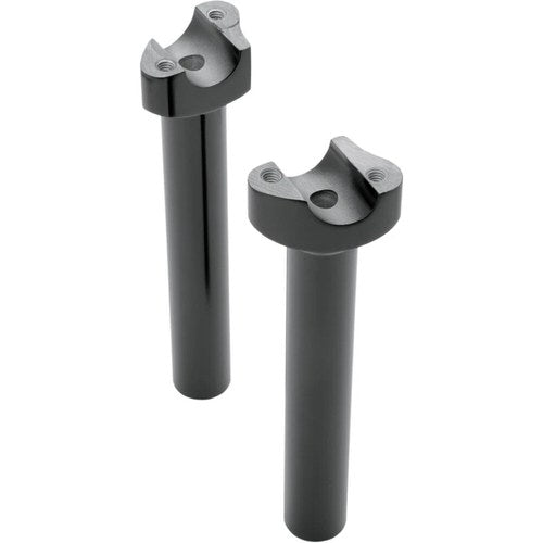 Drag Specialties Black 8" Straight Risers | 241615