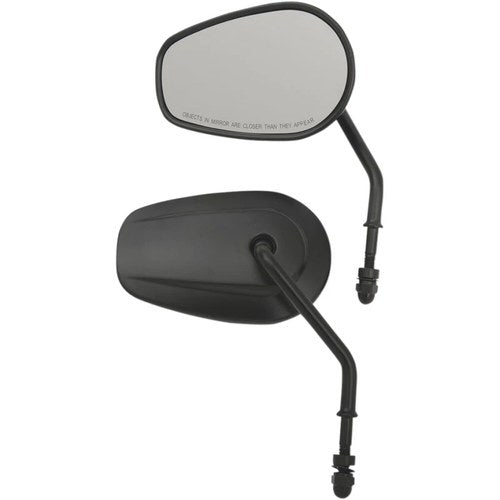 Drag Specialties Replacement Mirrors - Short Stem - Black | M60-6385MB