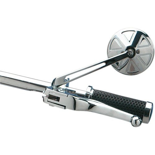 Drag Specialties Round Mirror with Long Stem | 302156-BC4-LB16