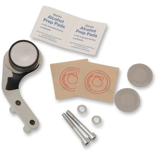Klock Werks Chrome iOmount Left Handlebar Mount | KW05-01-0385-LC
