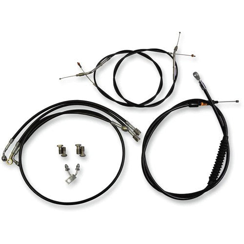 LA Choppers Black 12" - 14" Cable Kit for '15 Fxsb | LA-8122KT-13B