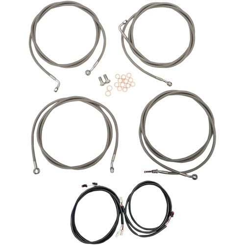 LA Choppers 8" Cable Kit for '17+ FL | LA-8054KT3-08
