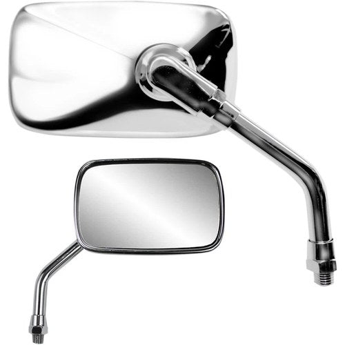 Parts Unlimited Mini Rectangular Mirror - Chrome | 17057