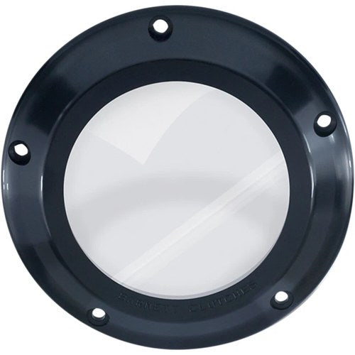 Barnett '07-'18 Big Twin Black/Clear Derby Cover | 343-30-44013