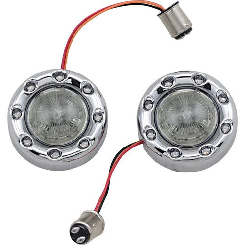 Custom Dynamics Bullet Turn Signal 1157 - Chrome - Smoke Lens | PB-BR-RR-57-CS