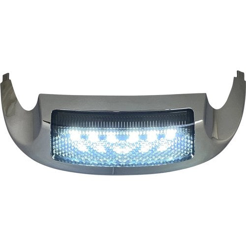 Custom Dynamics Led Front Fender Tip - White LED/Smoke Lens - Chrome | GEN-FT-WS
