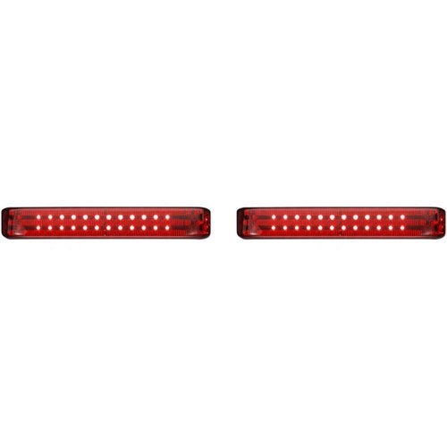 Custom Dynamics Saddlebag Lights - SS6 - Chrome/Red | PB-SB-SS6-CR